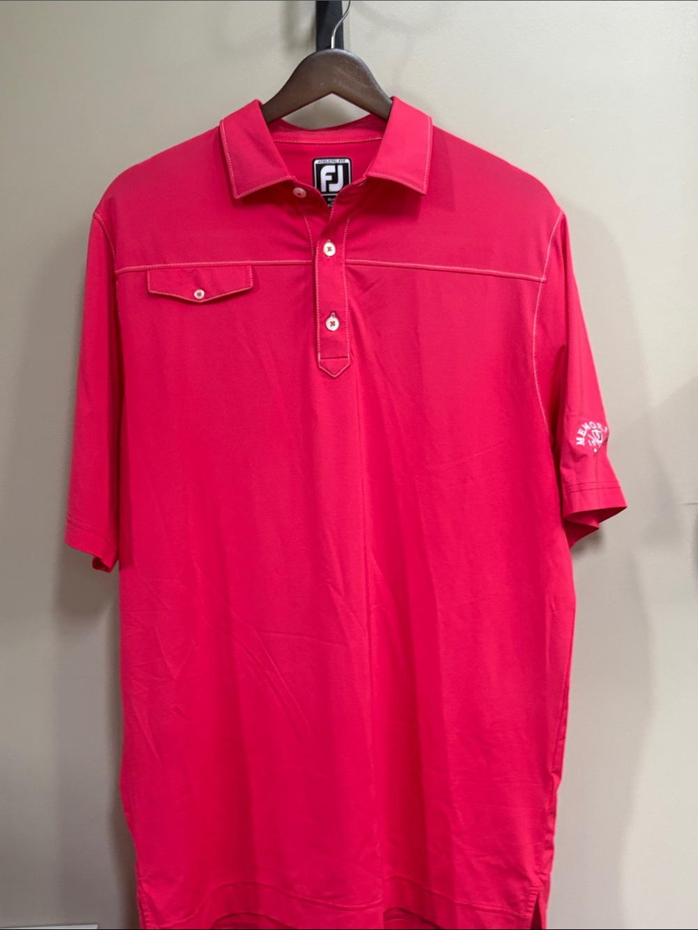 FootJoy Men's Bright Pink Performance Polo